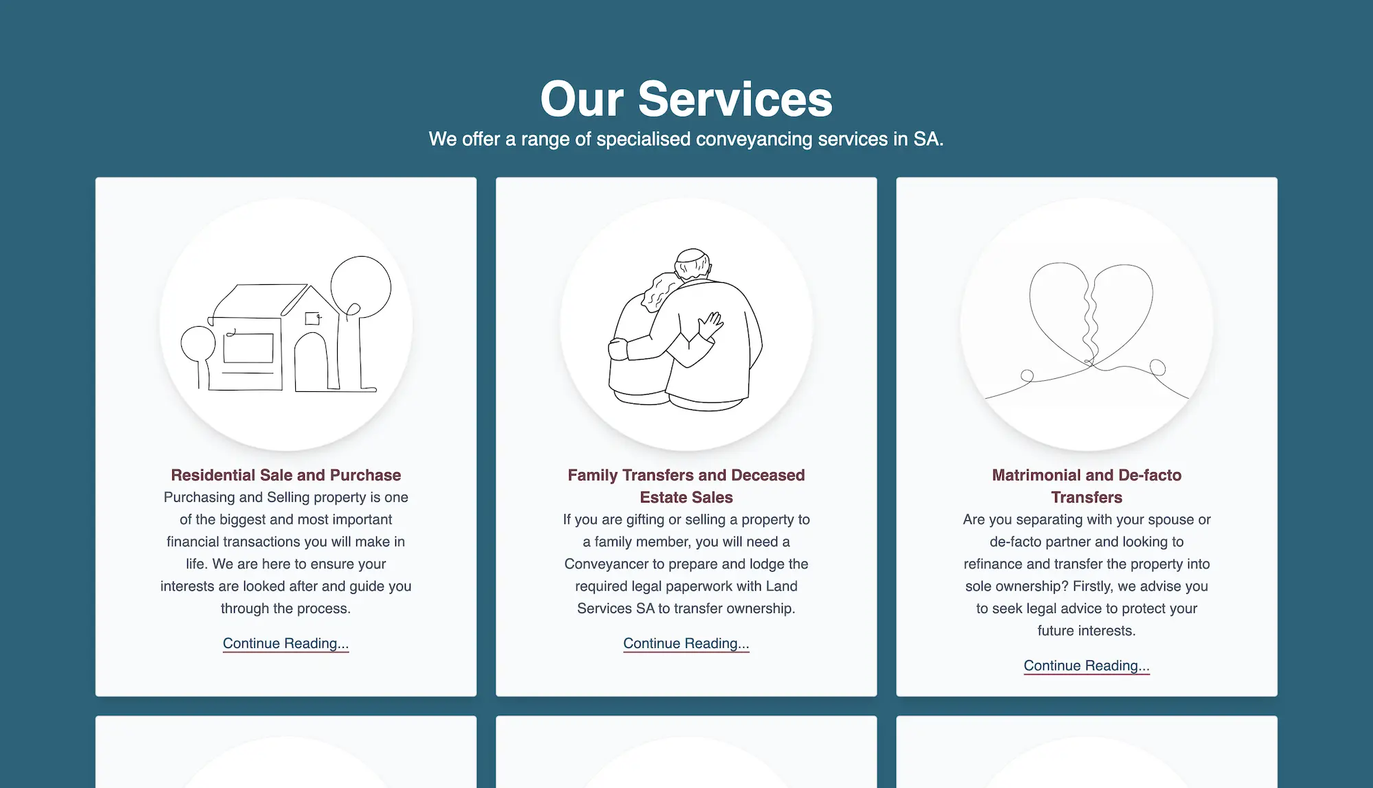 Desktop screen screenshot of%!(EXTRA string=Clever Conveyancing)