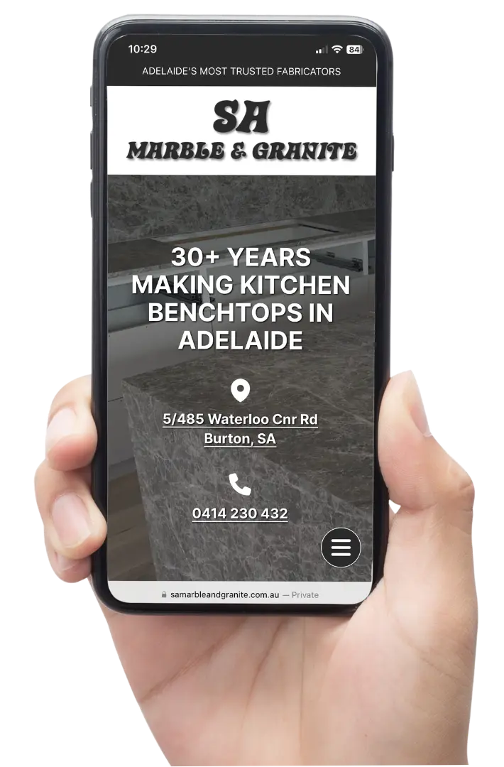 Mobile phone screenshot of%!(EXTRA string=SA Marble & Granite)