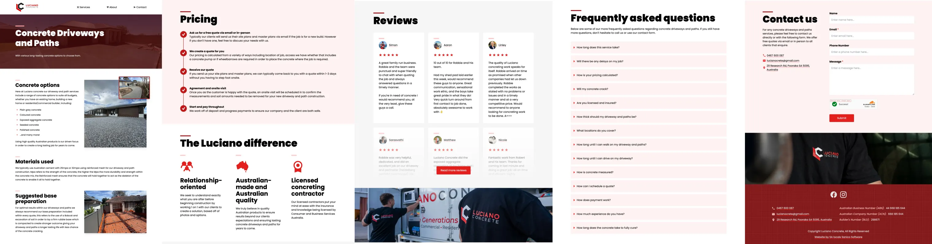 Final draft of a service page