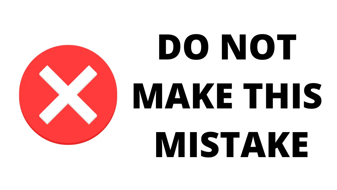 An example of text on an image to demonstrate to avoid this mistake.